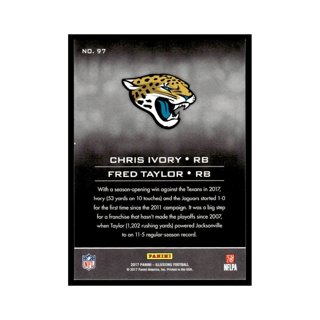 Fred Taylor Chris Ivory 2017 Panini Illusions #97 Jacksonville Jaguars NM