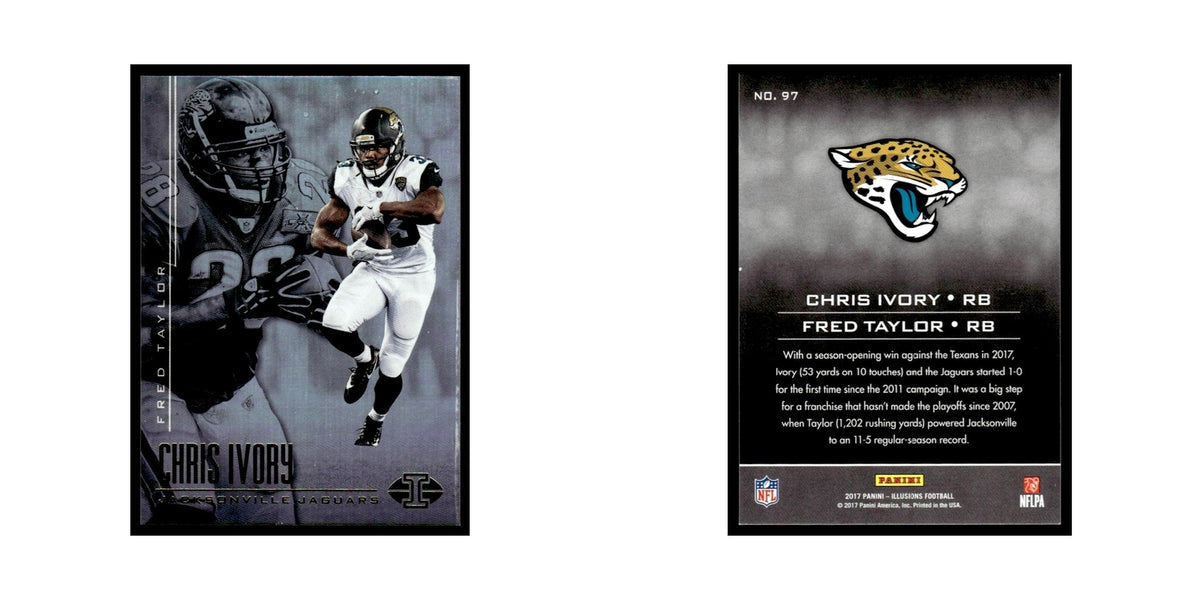 Fred Taylor Chris Ivory 2017 Panini Illusions #97 Jacksonville Jaguars NM