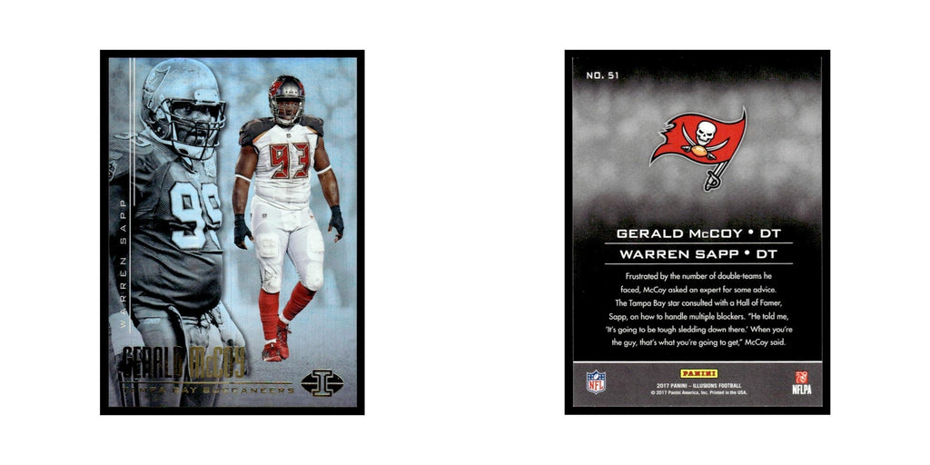 Gerald McCoy Warren Sapp 2017 Panini Illusions #51 Tampa Bay Buccaneers NM