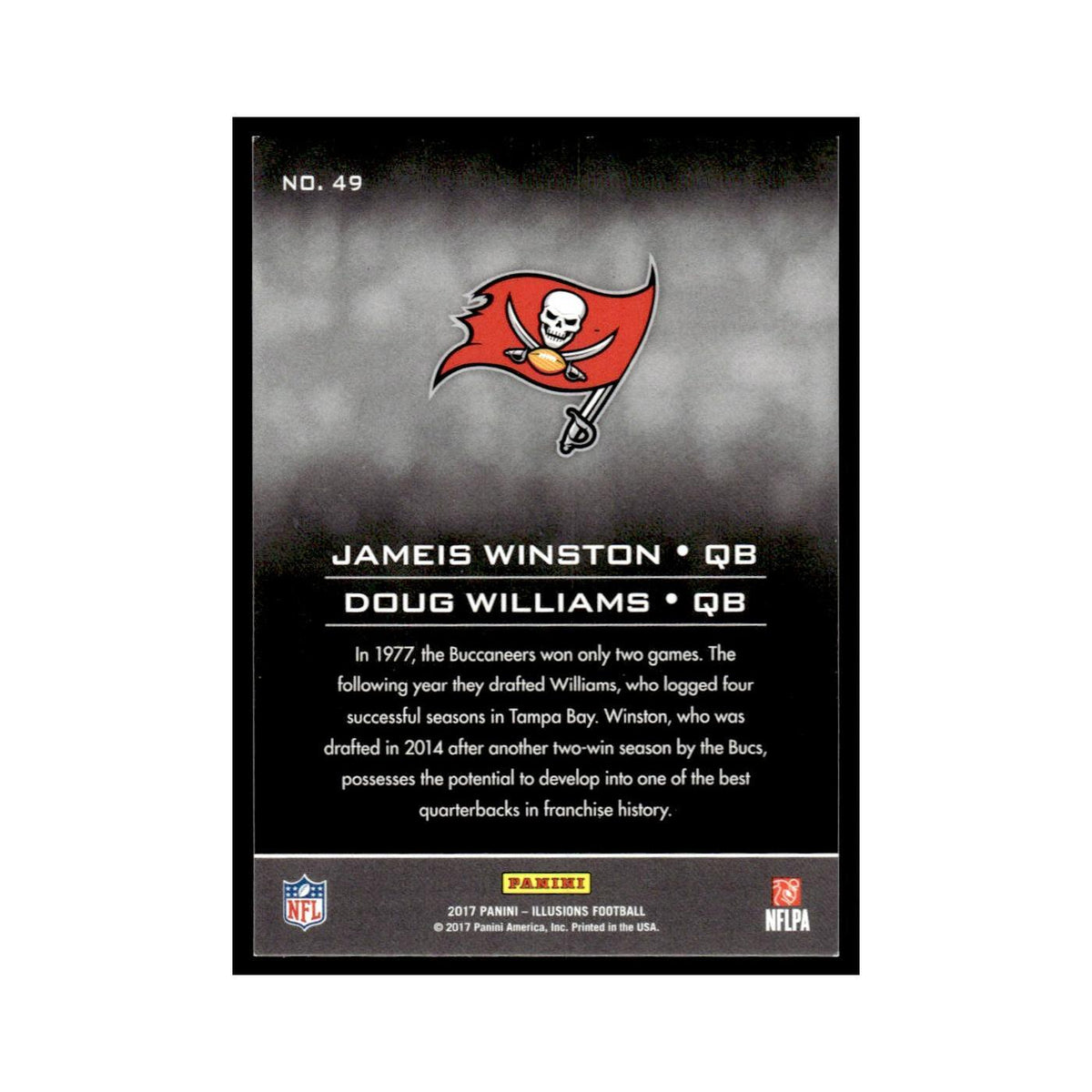 Jameis Winston Doug Williams 2017 Panini Illusions #49 Tampa Bay Buccaneers NM