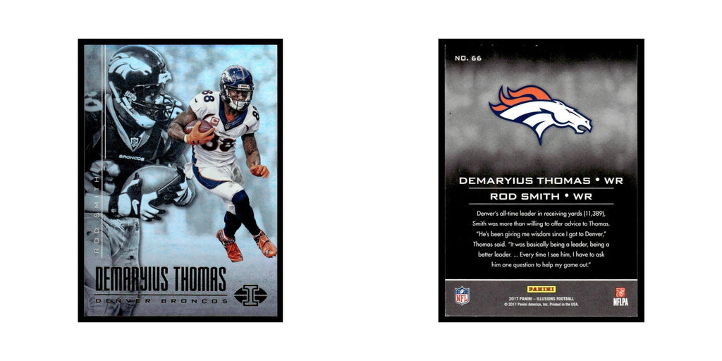 Rod Smith Demaryius Thomas 2017 Panini Illusions #66 Denver Broncos NM