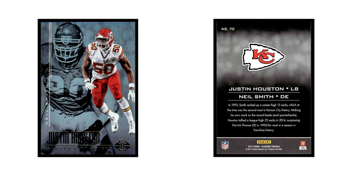 Justin Houston Neil Smith 2017 Panini Illusions #70 Kansas City Chiefs NM