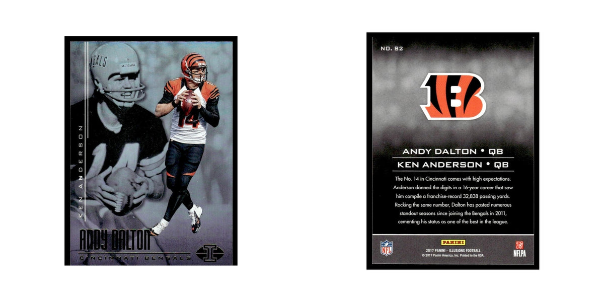 Andy Dalton Ken Anderson 2017 Panini Illusions #82 Cincinnati Bengals NM