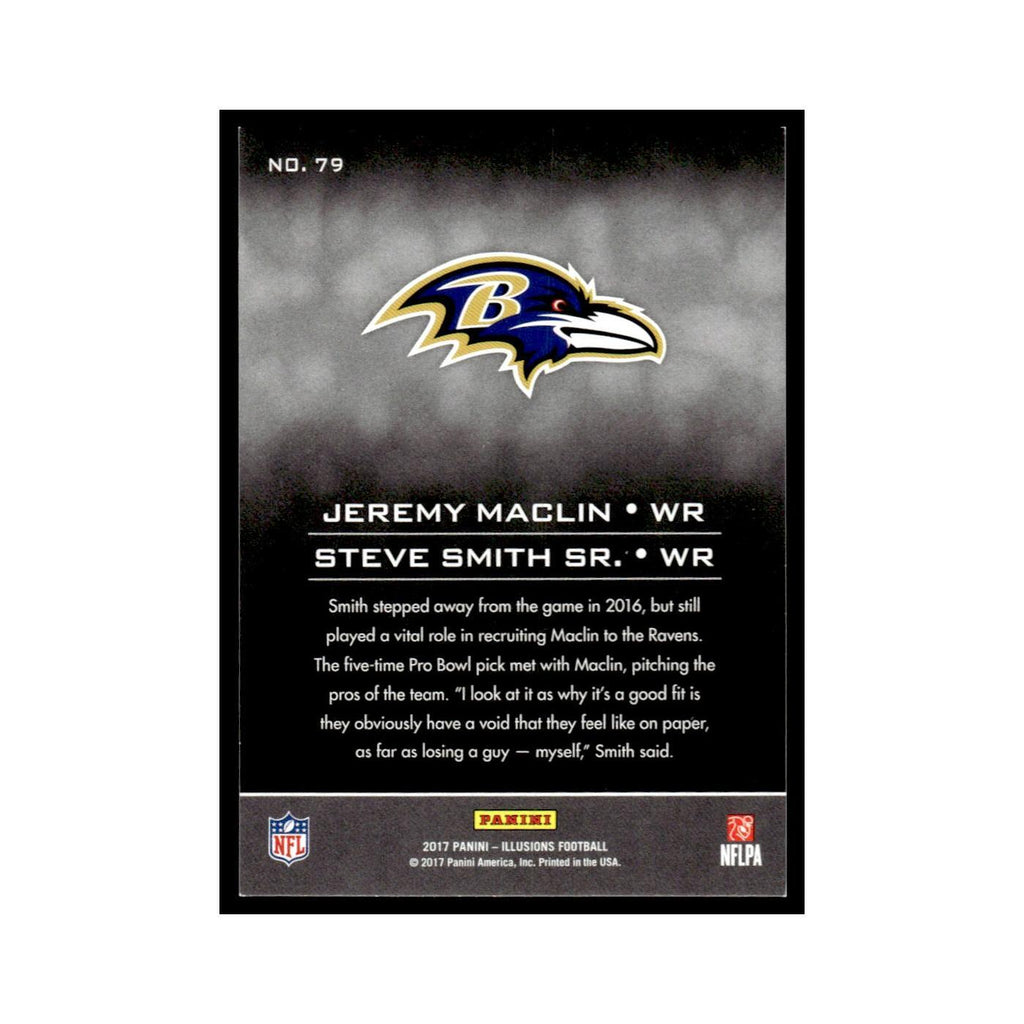 Steve Smith Sr. Jeremy Maclin 2017 Panini Illusions #79 Baltimore Ravens NM