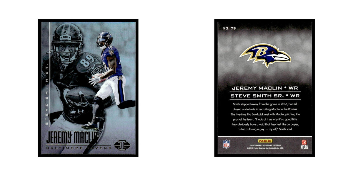 Steve Smith Sr. Jeremy Maclin 2017 Panini Illusions #79 Baltimore Ravens NM