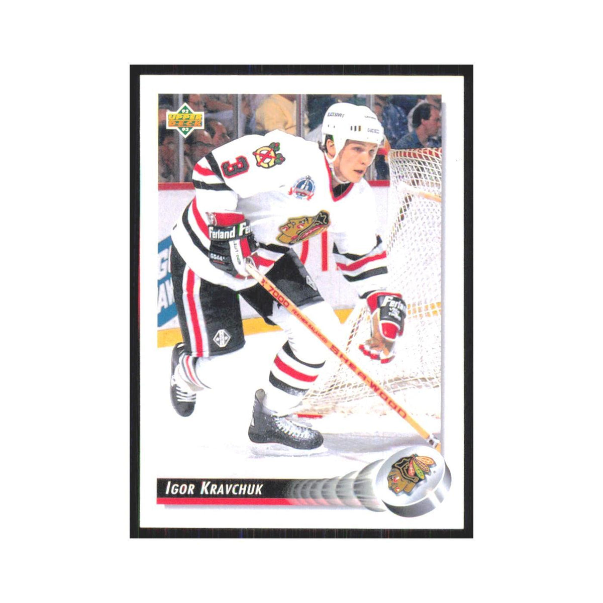 Igor Kravchuk 1992 Upper Deck #239 Chicago Blackhawks Hockey Card NM
