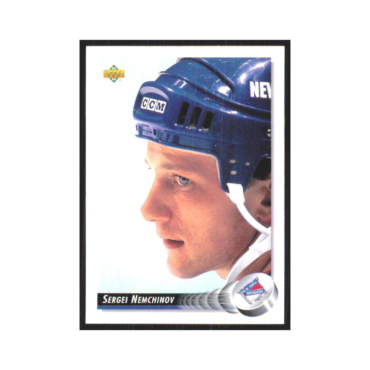 Sergei Nemchinov 1992 Upper Deck #298 New York Rangers Hockey Card NM