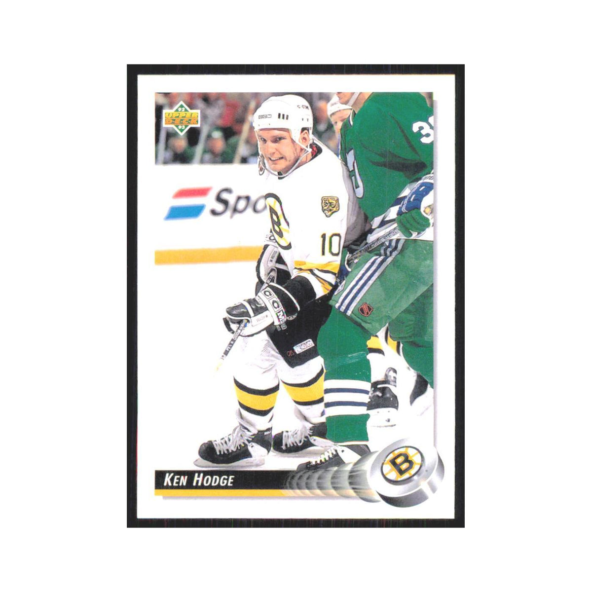 Ken Hodge 1992 Upper Deck #254 Boston Bruins Hockey Card NM