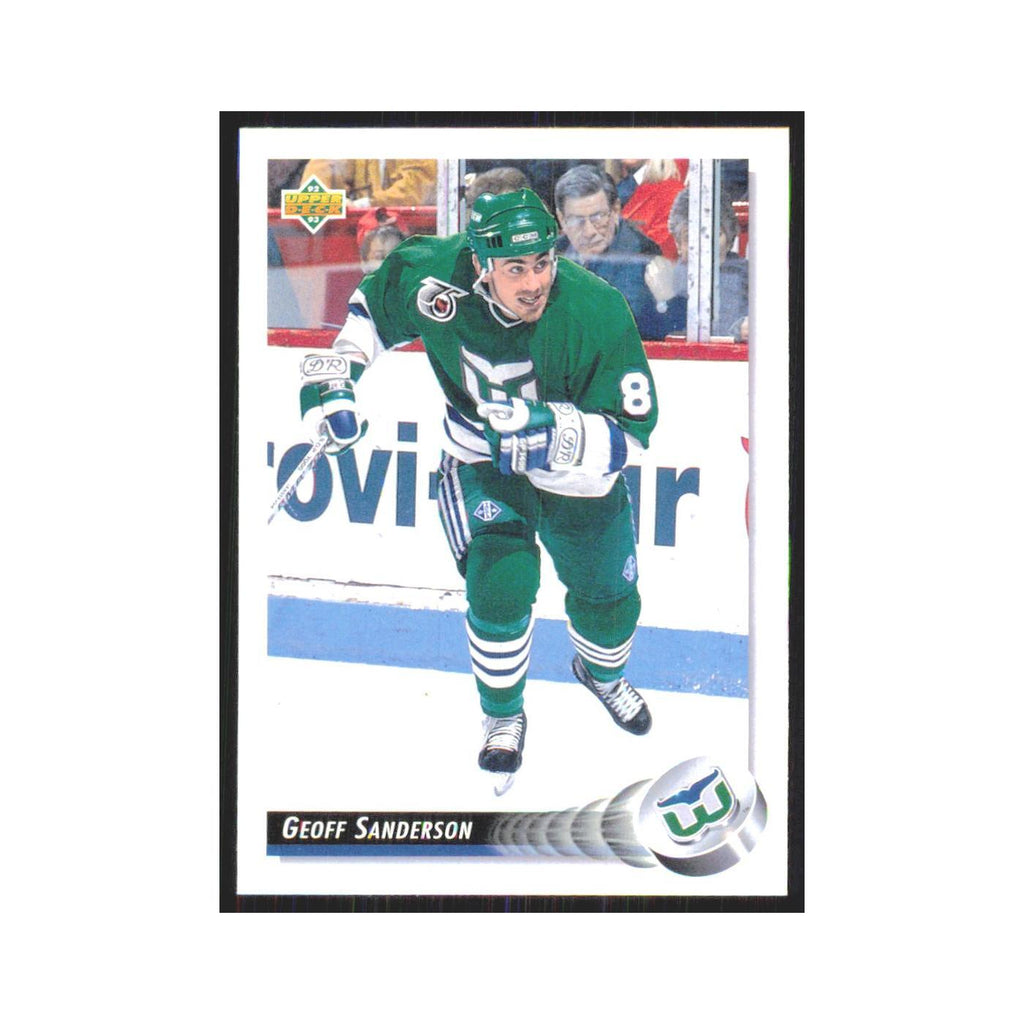 Geoff Sanderson 1992 Upper Deck #293 Hartford Whalers Hockey Card NM