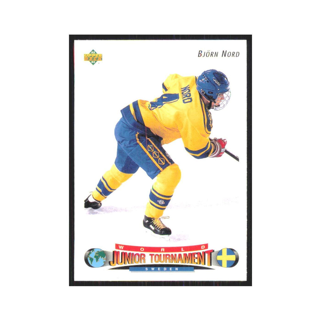 Bjorn Nord 1992 Upper Deck #231 Sweden Hockey Card NM