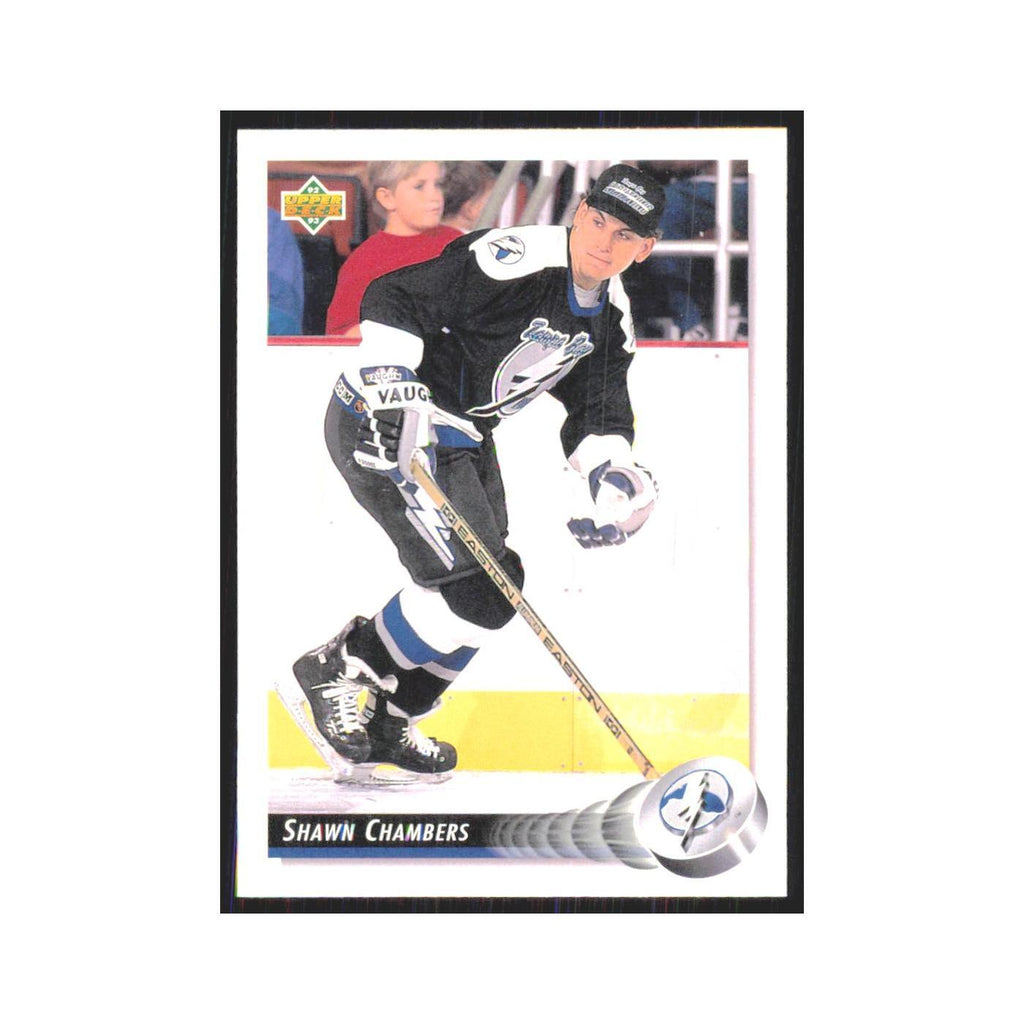 Shawn Chambers 1992 Upper Deck #104 Tampa Bay Lightning Hockey Card NM