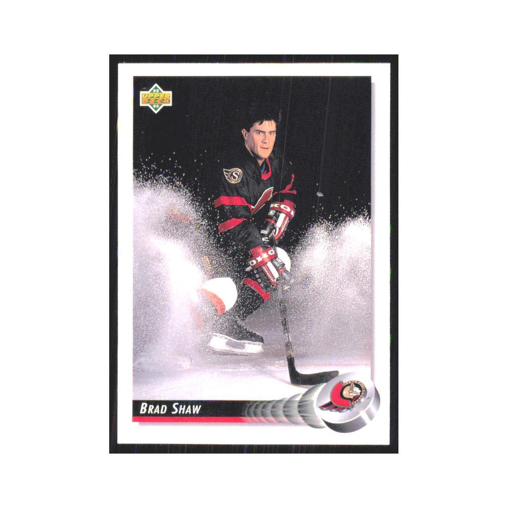 Brad Shaw 1992 Upper Deck #109 Ottawa Senators Hockey Card NM