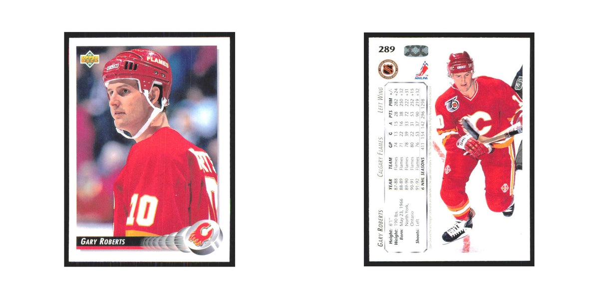 Gary Roberts 1992 Upper Deck #289 Calgary Flames Hockey Card NM