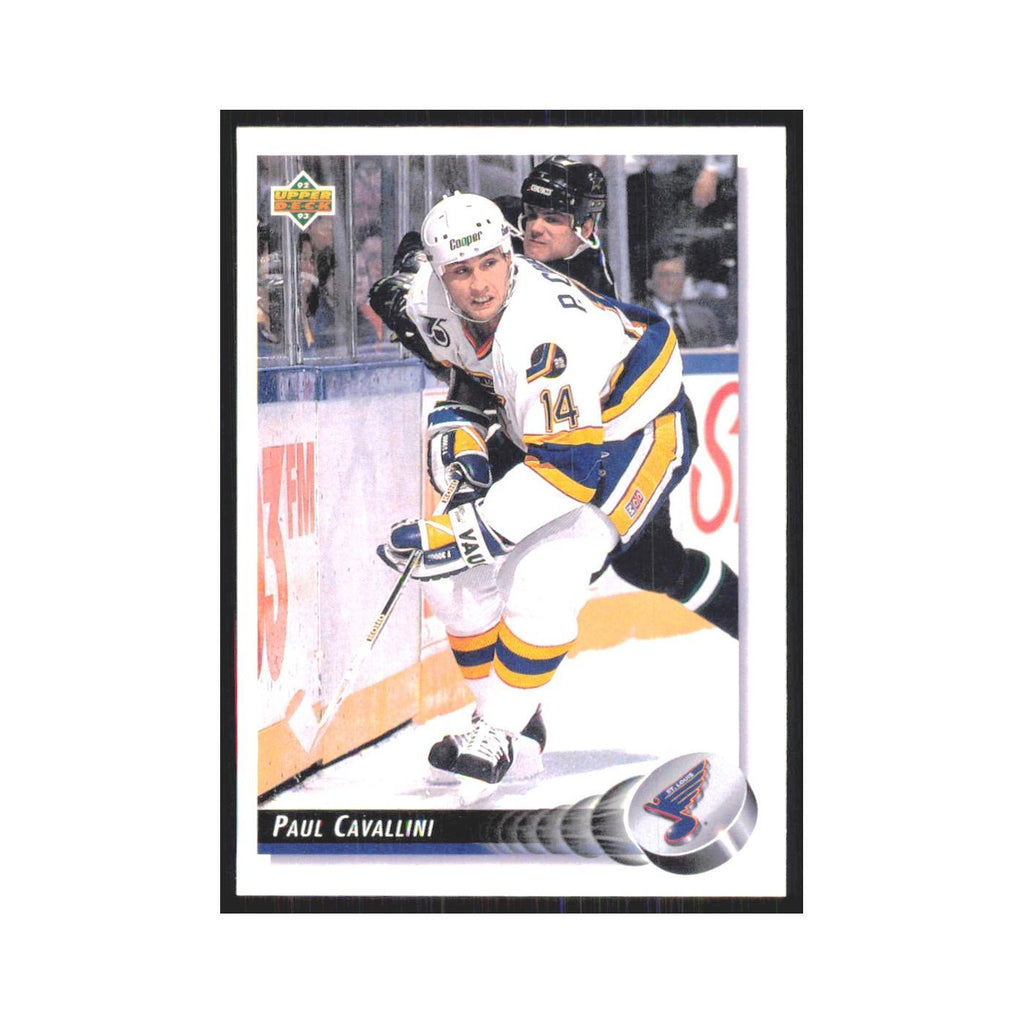 Paul Cavallini 1992 Upper Deck #212 St. Louis Blues Hockey Card NM