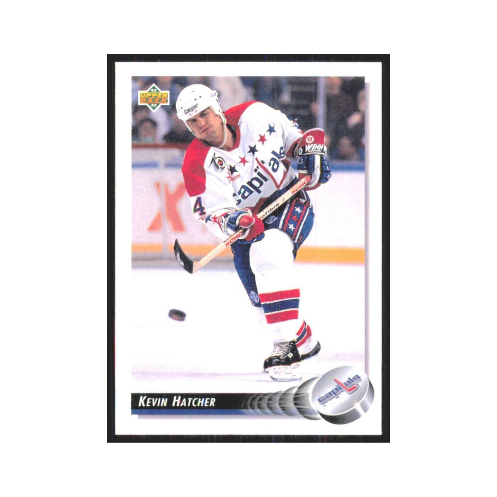 Kevin Hatcher 1992 Upper Deck #198 Washington Capitals Hockey Card NM