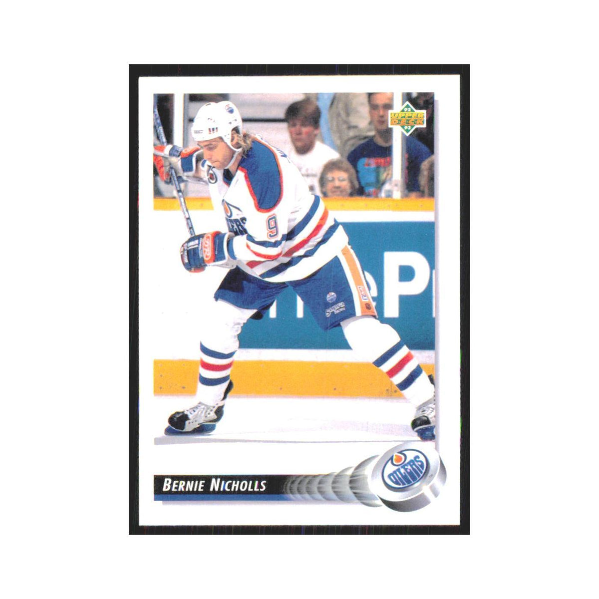 Bernie Nicholls 1992 Upper Deck #290 Edmonton Oilers Hockey Card NM