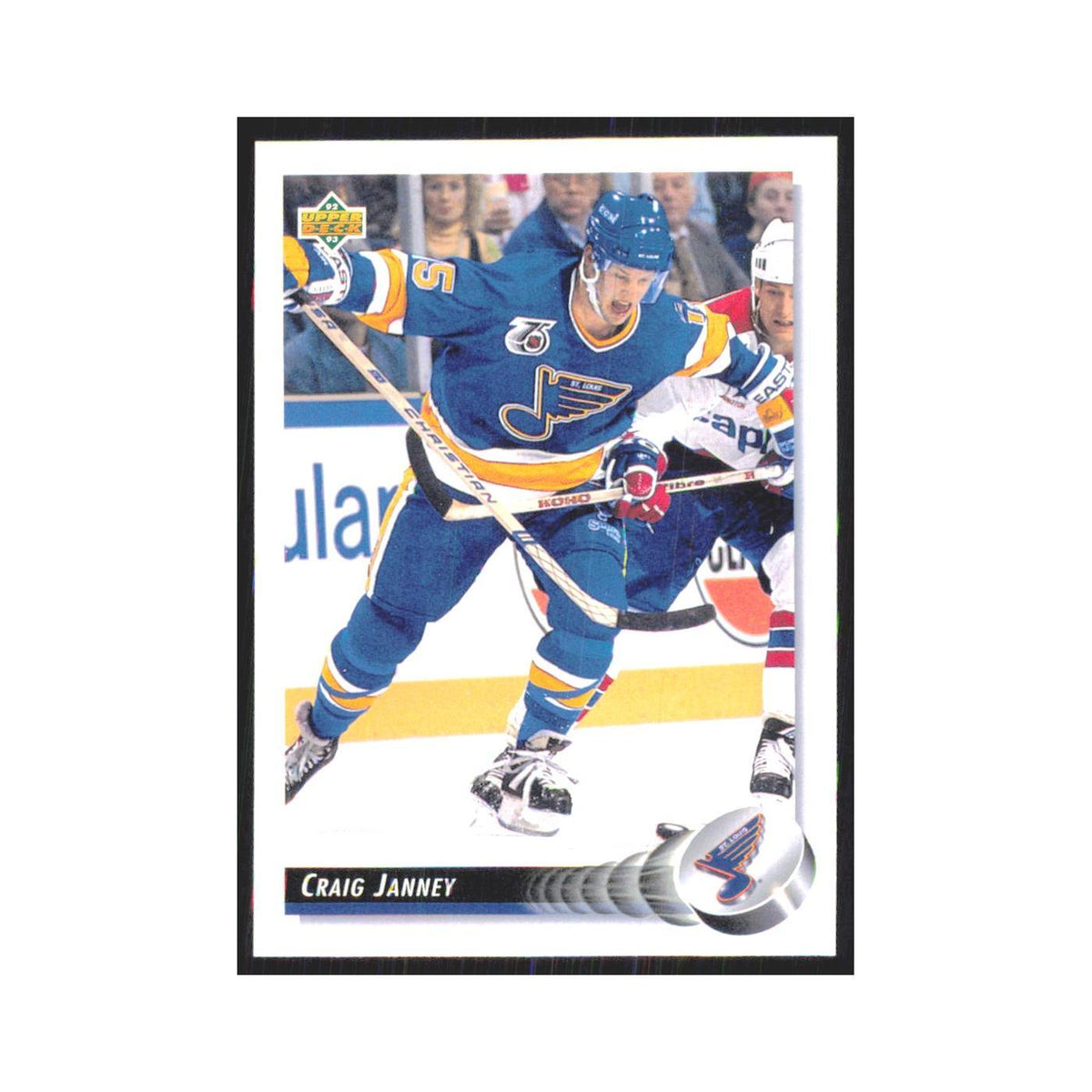 Craig Janney 1992 Upper Deck #125 St. Louis Blues Hockey Card NM