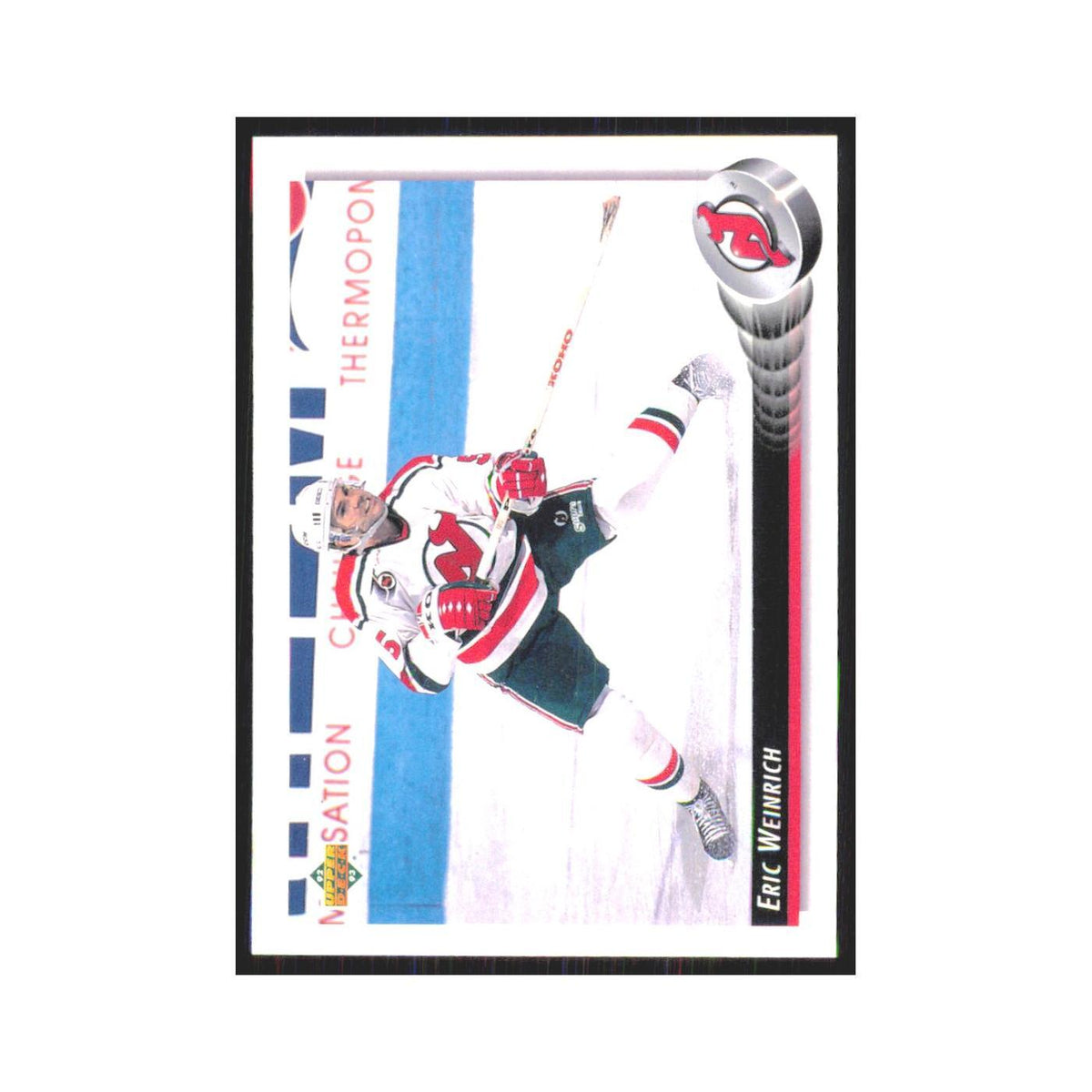 Eric Weinrich 1992 Upper Deck #195 New Jersey Devils Hockey Card NM