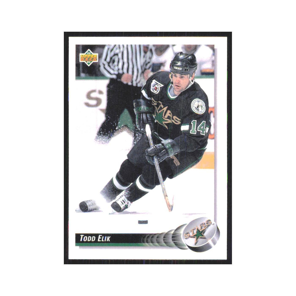 Todd Elik 1992 Upper Deck #210 Minnesota North Stars Hockey Card NM