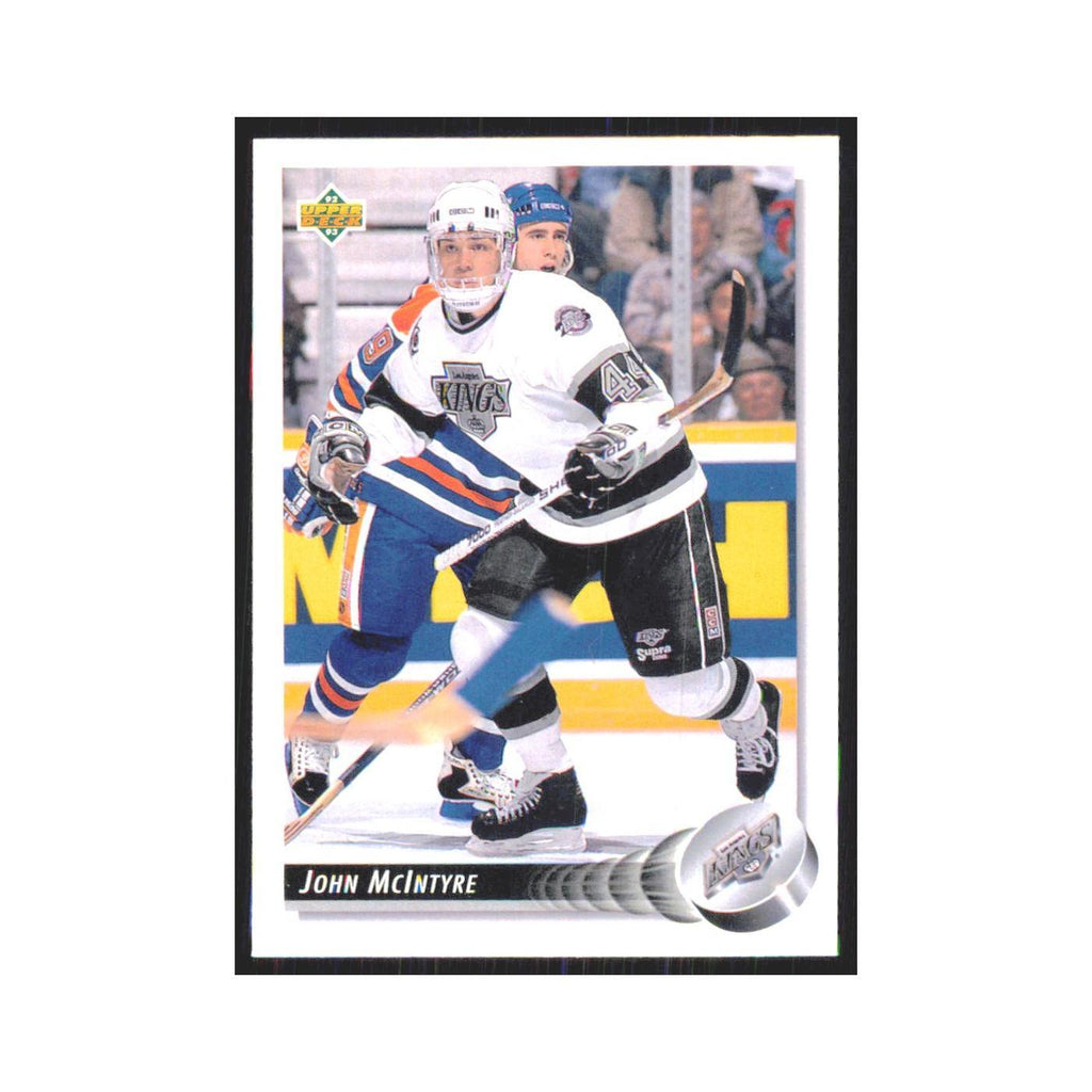 John McIntyre 1992 Upper Deck #118 Los Angeles Kings Hockey Card NM