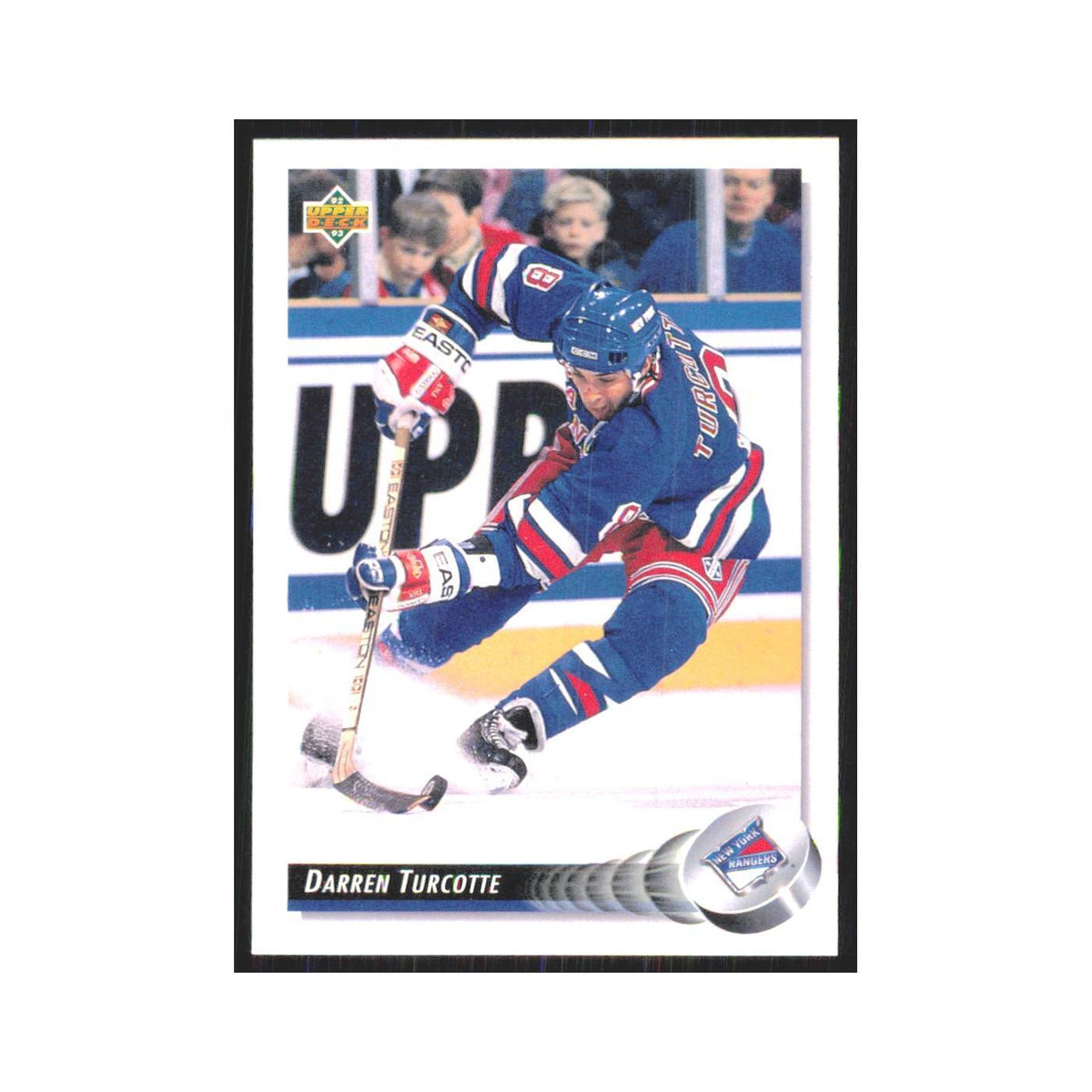 Darren Turcotte 1992 Upper Deck #169 New York Rangers Hockey Card NM
