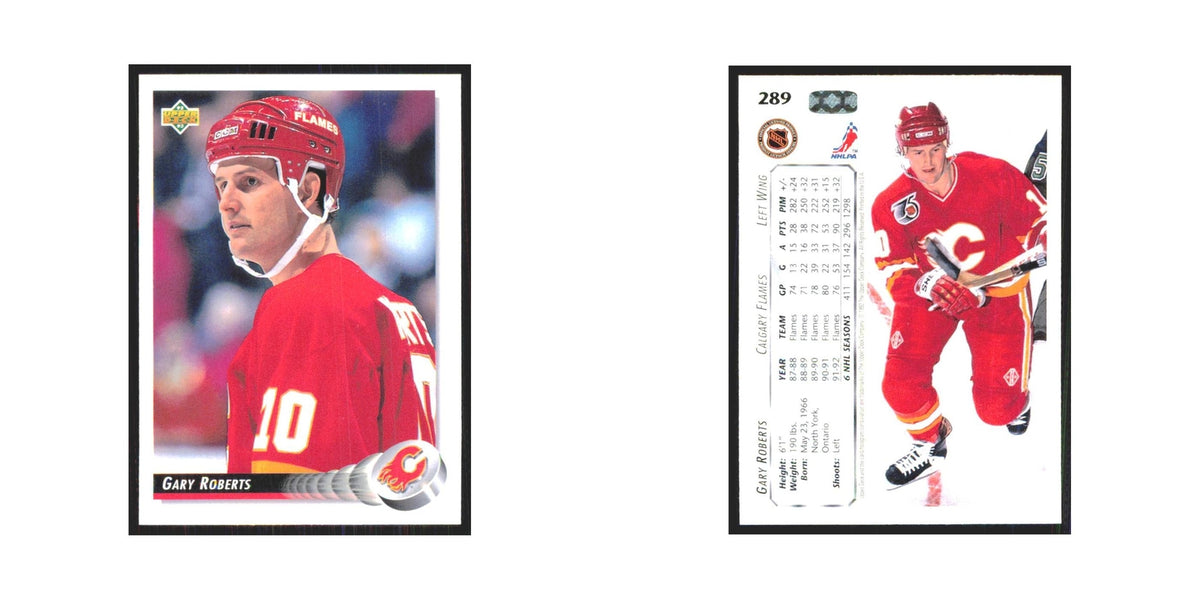 Gary Roberts 1992 Upper Deck #289 Calgary Flames Hockey Card NM