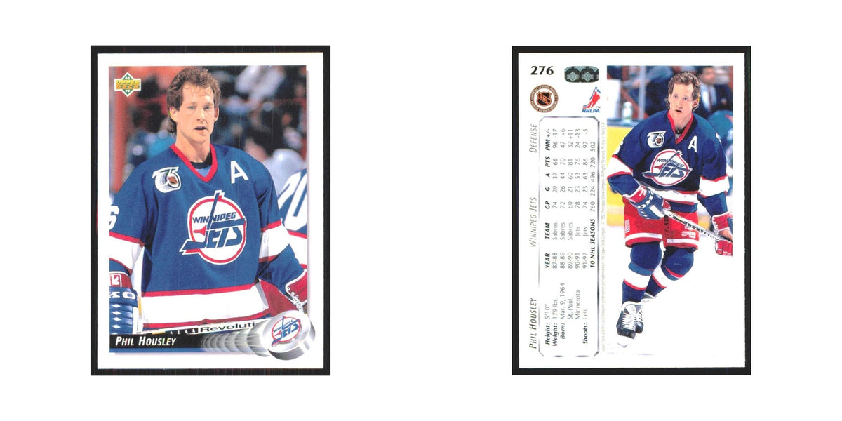 Phil Housley 1992 Upper Deck #276 Winnipeg Jets Hockey Card NM