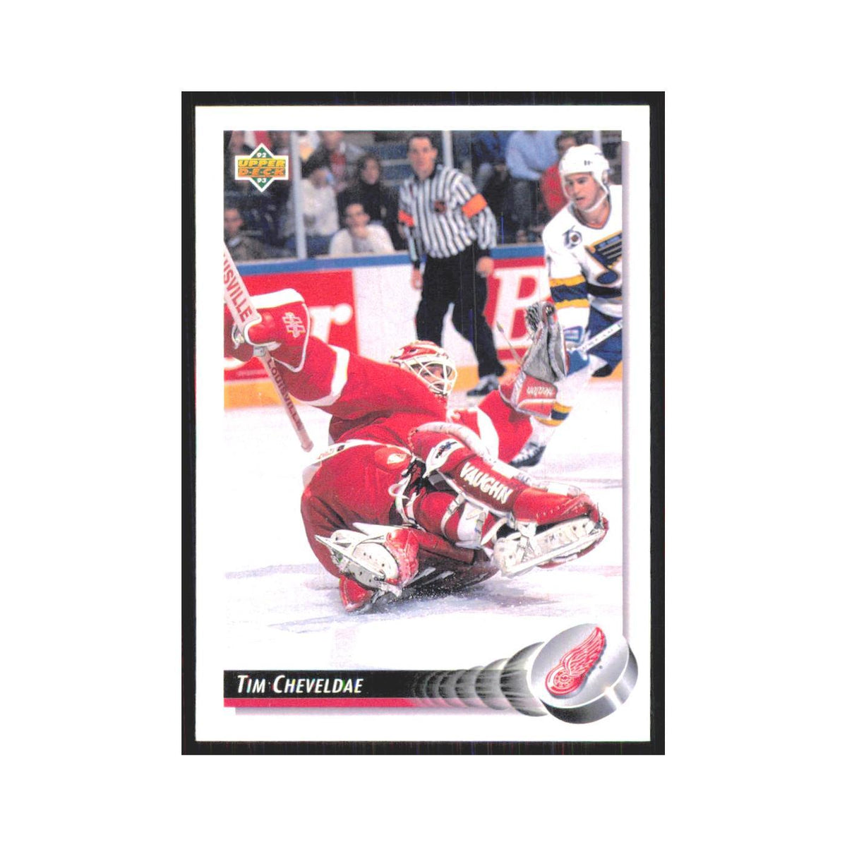 Tim Cheveldae 1992 Upper Deck #197 Detroit Red Wings Hockey Card NM