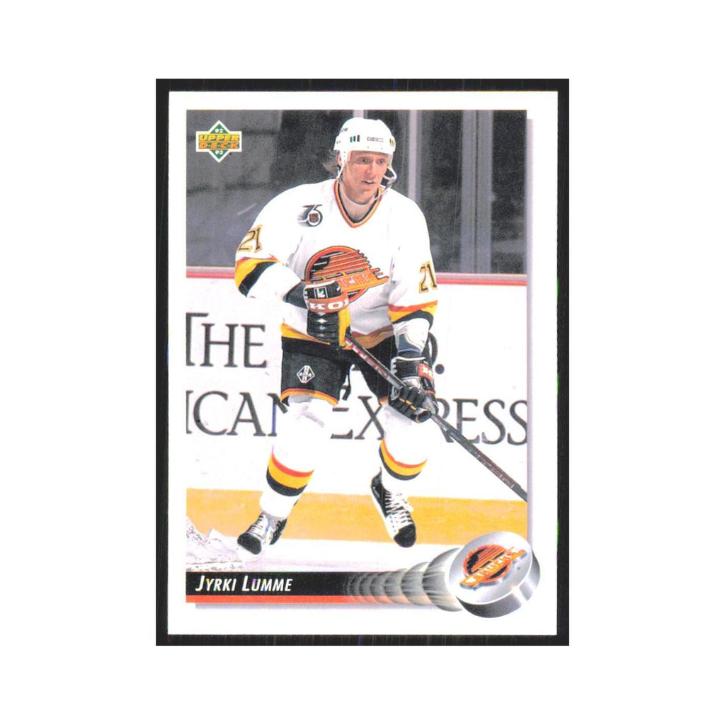 Jyrki Lumme 1992 Upper Deck #137 Vancouver Canucks Hockey Card NM