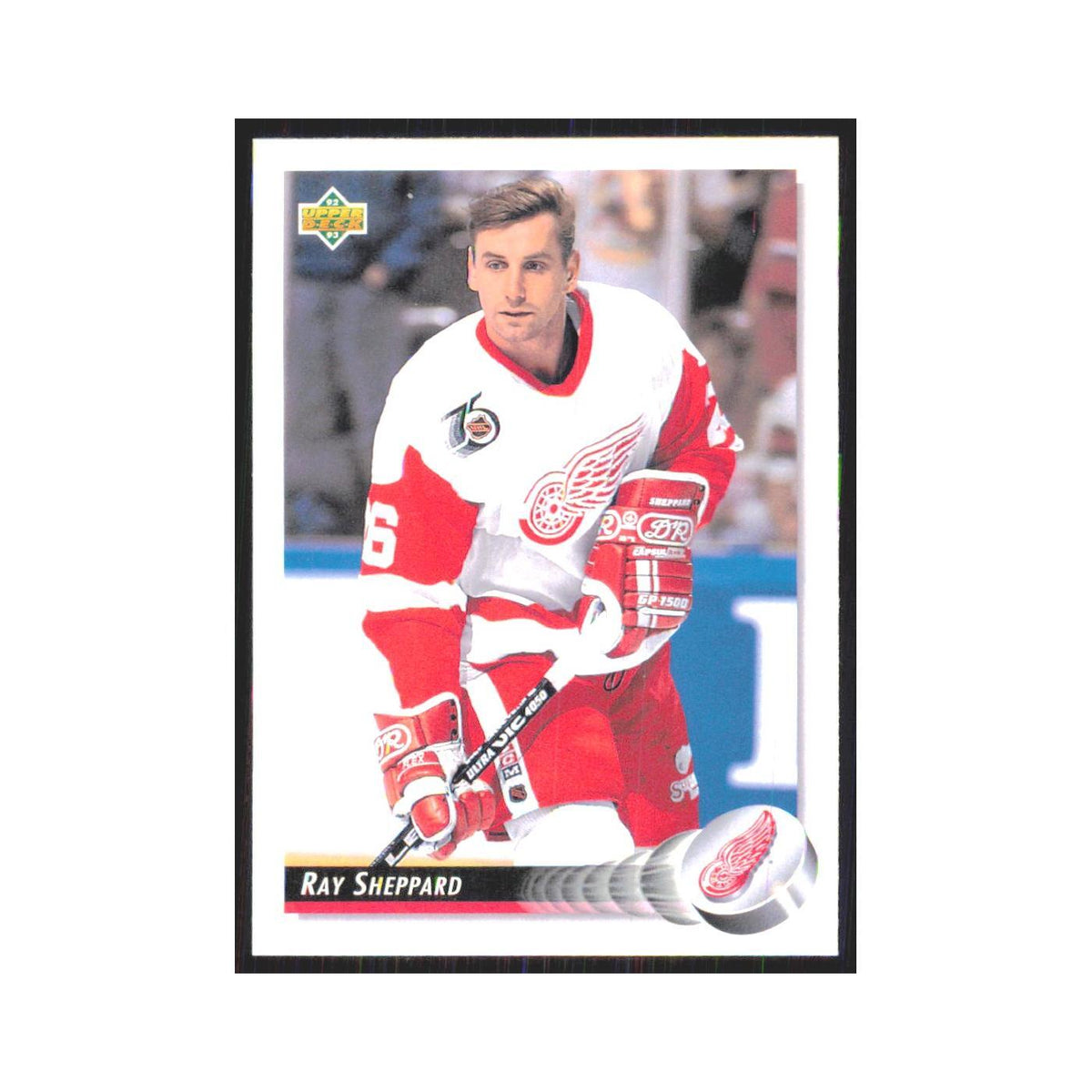 Ray Sheppard 1992 Upper Deck #296 Detroit Red Wings Hockey Card NM