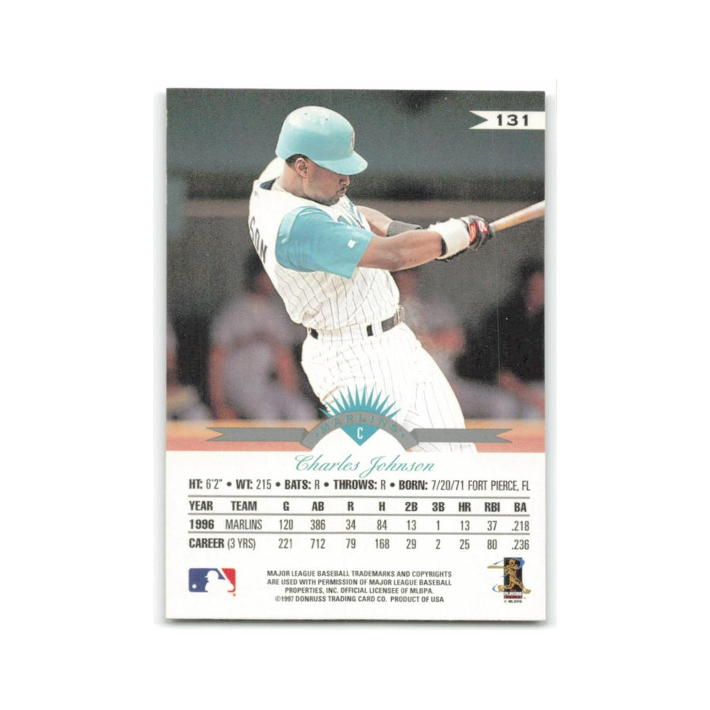Charles Johnson 1997 Leaf #131 Florida Marlins Baseball Card NM