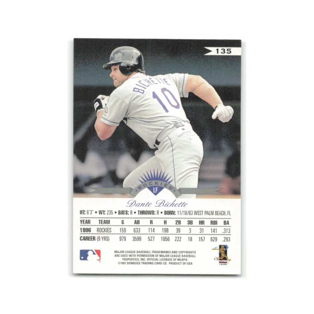 Dante Bichette 1997 Leaf #135 Colorado Rockies Baseball Card NM