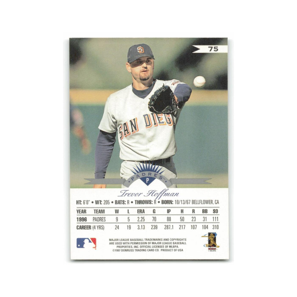 Trevor Hoffman 1997 Leaf #75 San Diego Padres Baseball Card NM