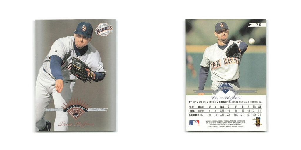Trevor Hoffman 1997 Leaf #75 San Diego Padres Baseball Card NM