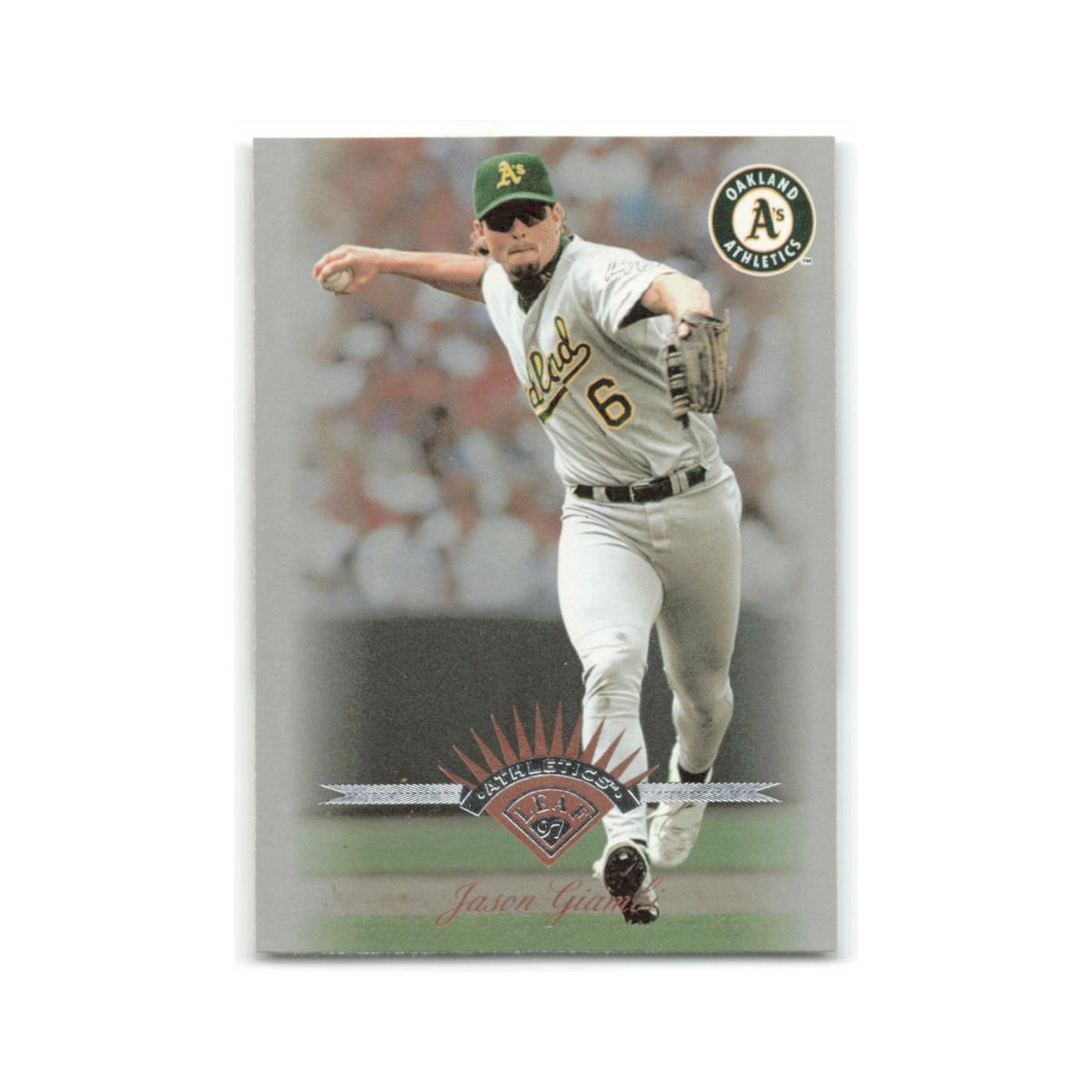 Jason Giambi 1997 Leaf #137 Oakland Athletics Baseball Card NM