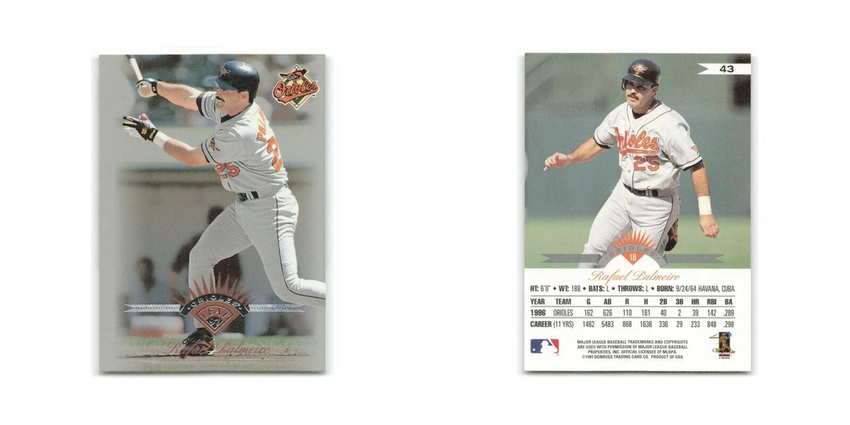 Rafael Palmeiro 1997 Leaf #43 Baltimore Orioles Baseball Card NM