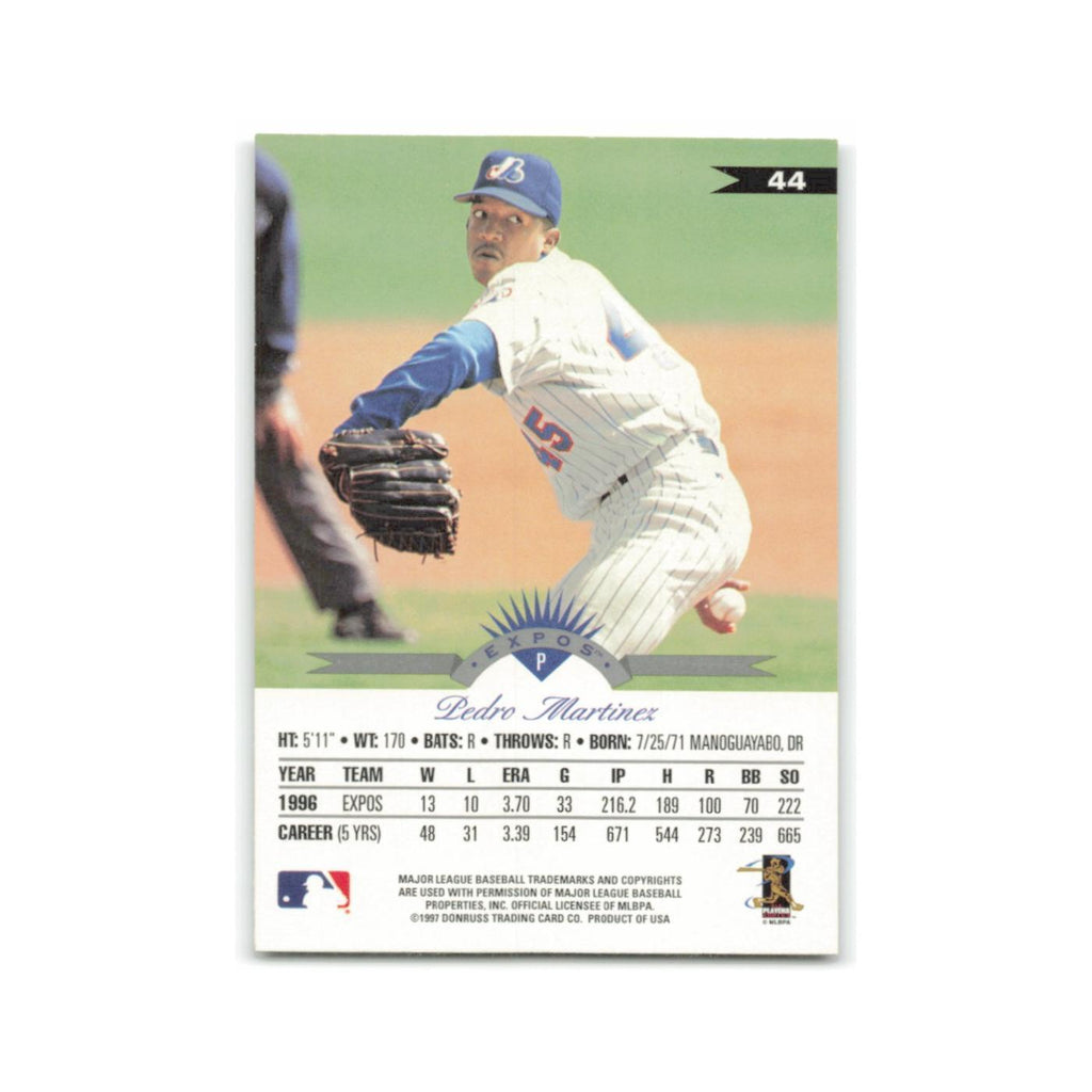 Pedro Martinez 1997 Leaf #44 Montreal Expos Baseball Card NM