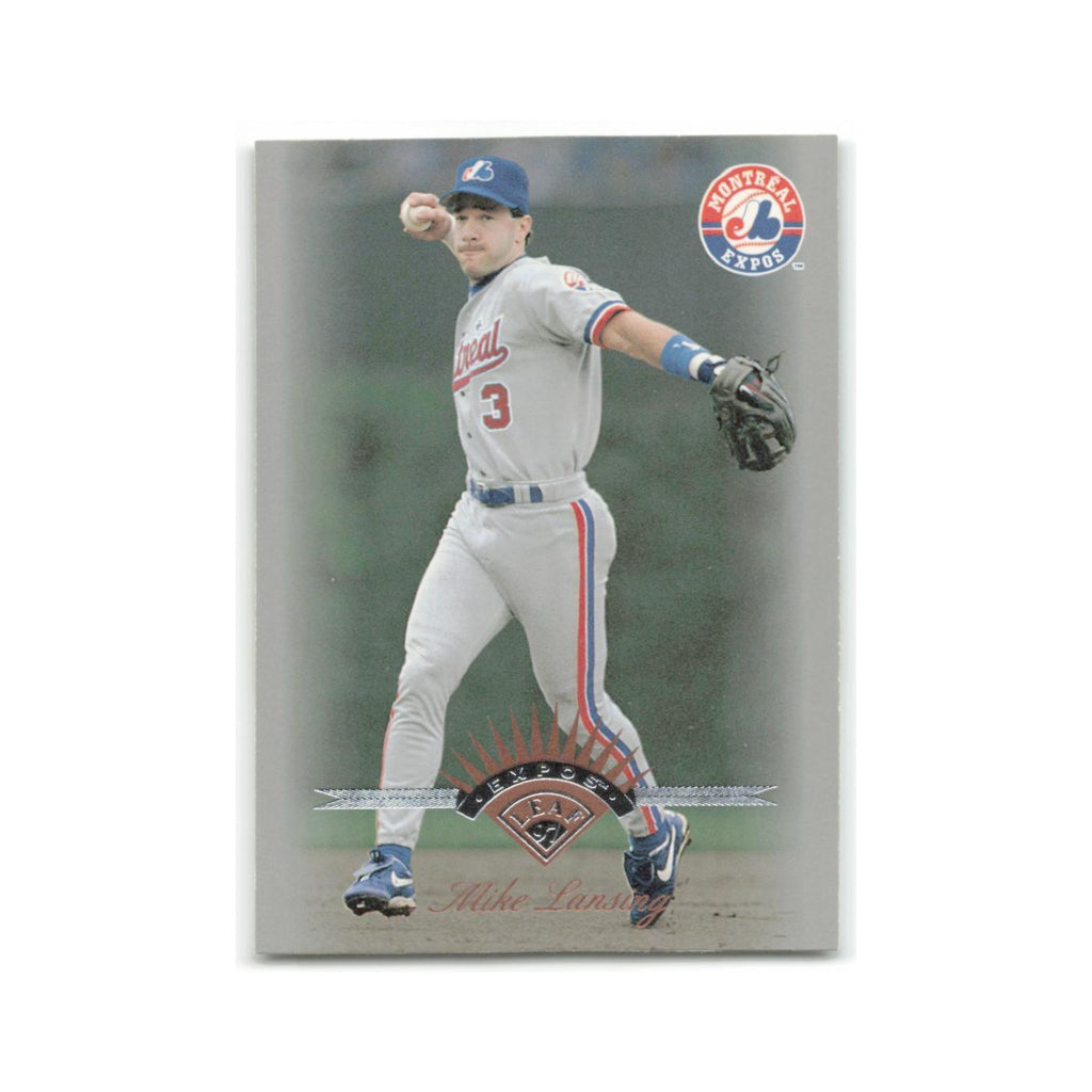 Mike Lansing 1997 Leaf #37 Montreal Expos Baseball Card NM