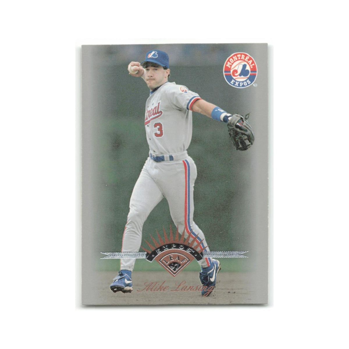 Mike Lansing 1997 Leaf #37 Montreal Expos Baseball Card NM