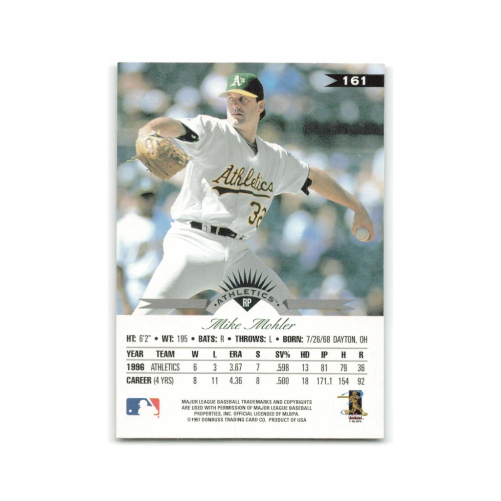 Mike Mohler 1997 Leaf #161 Oakland Athletics Baseball Card NM