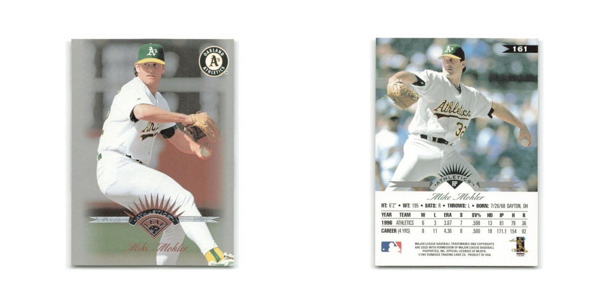 Mike Mohler 1997 Leaf #161 Oakland Athletics Baseball Card NM