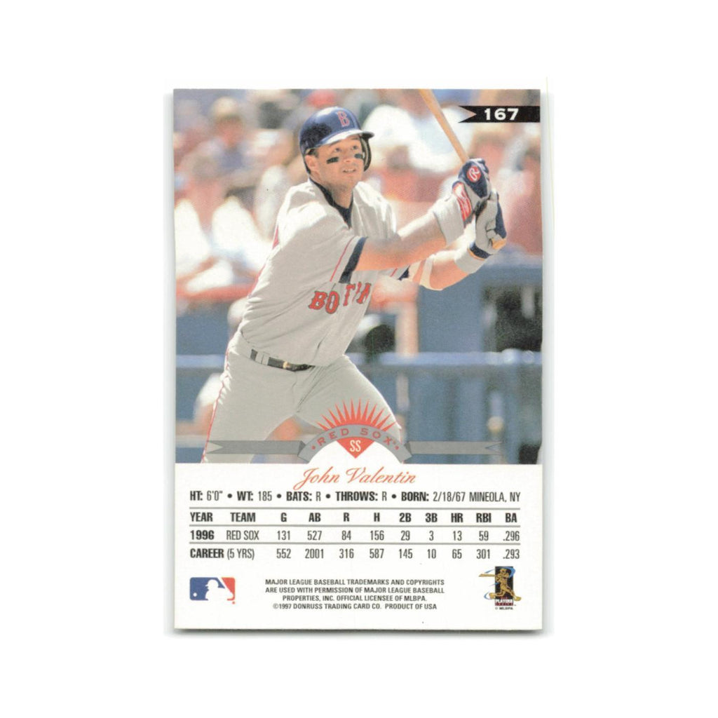 John Valentin 1997 Leaf #167 Boston Red Sox Baseball Card NM