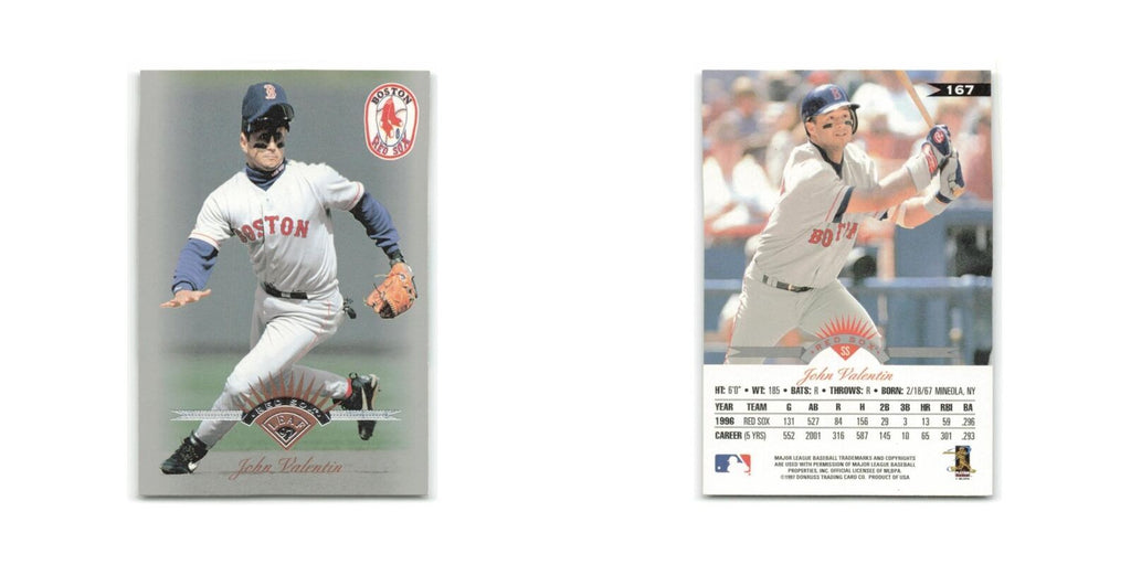 John Valentin 1997 Leaf #167 Boston Red Sox Baseball Card NM