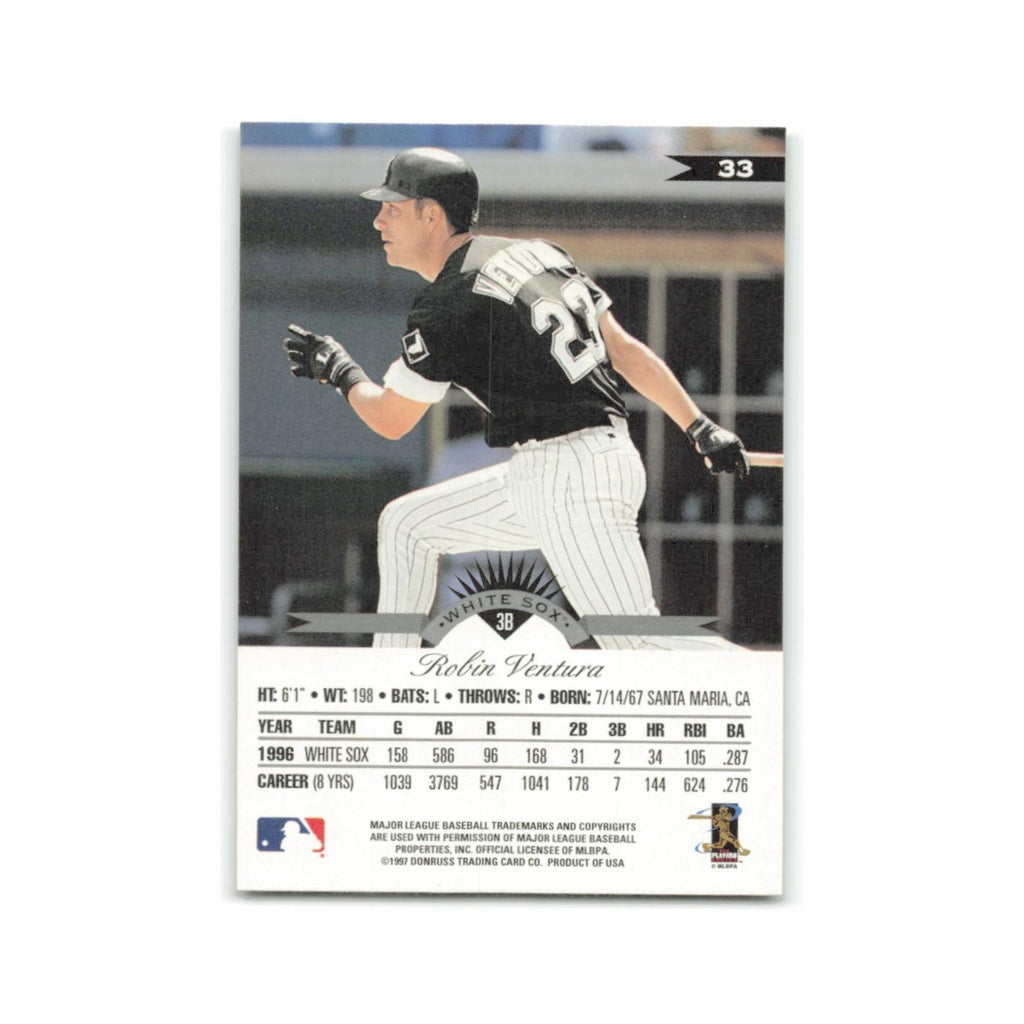Robin Ventura 1997 Leaf #33 Chicago White Sox Baseball Card NM
