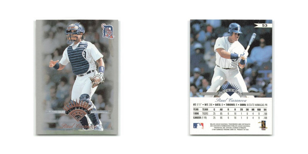 Raul Casanova 1997 Leaf #53 Detroit Tigers Baseball Card NM