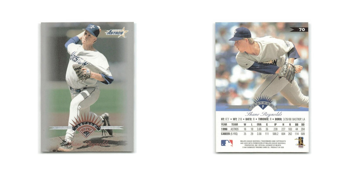 Shane Reynolds 1997 Leaf #70 Houston Astros Baseball Card NM