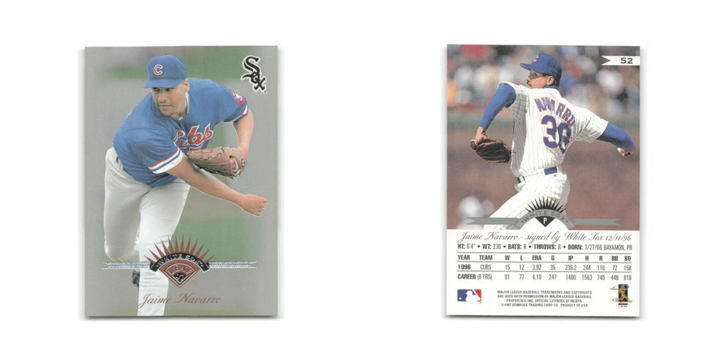 Jaime Navarro 1997 Leaf #52 Chicago White Sox Baseball Card NM