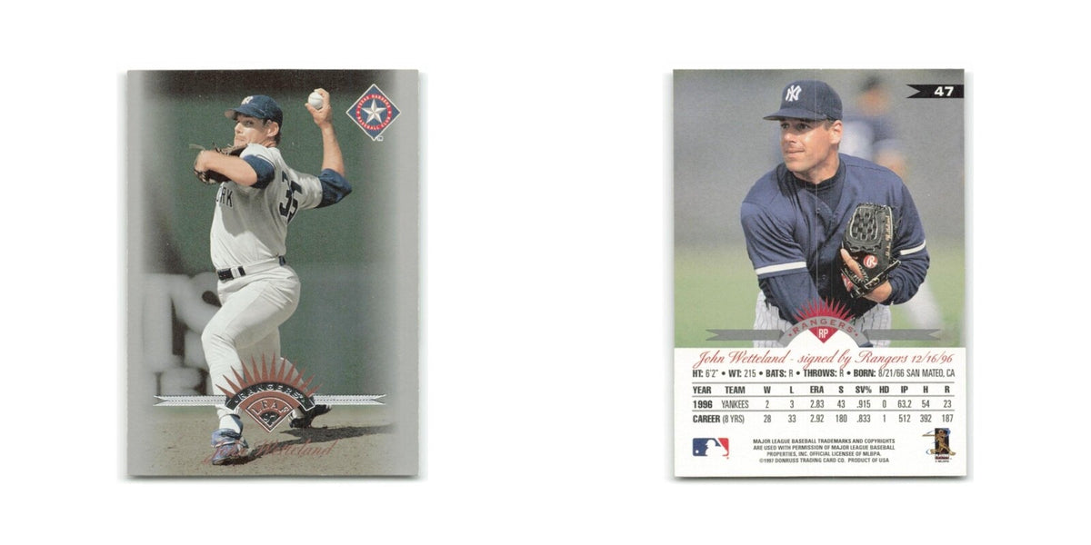 John Wetteland 1997 Leaf #47 Texas Rangers Baseball Card NM