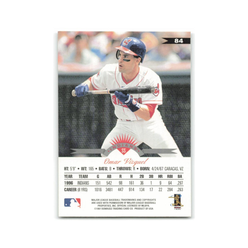 Omar Vizquel 1997 Leaf #84 Cleveland Indians Baseball Card NM