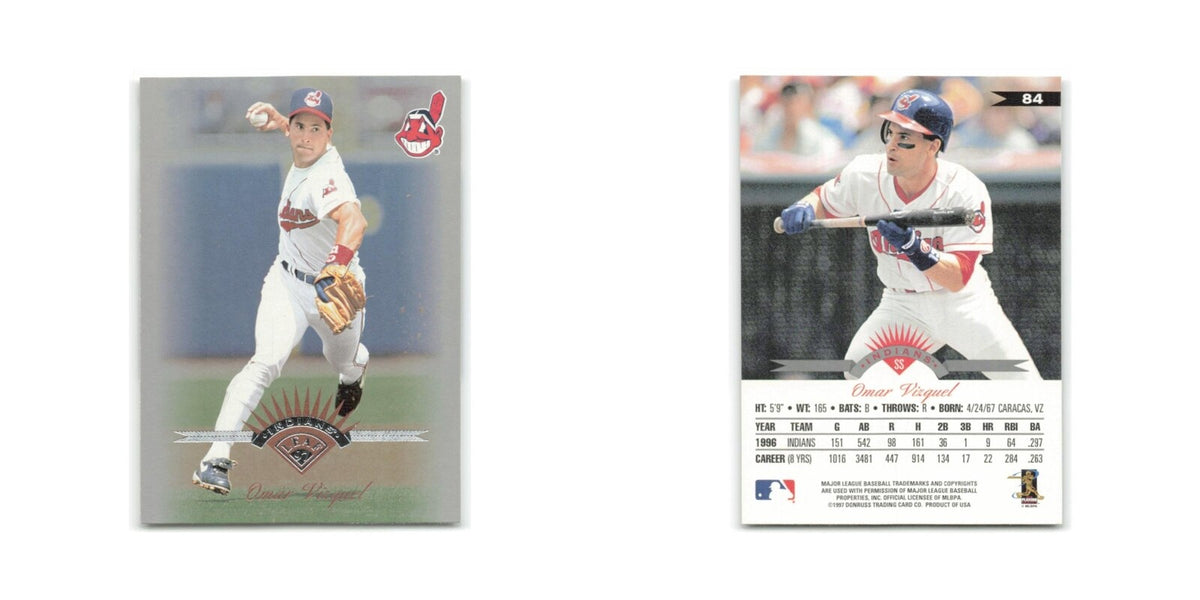 Omar Vizquel 1997 Leaf #84 Cleveland Indians Baseball Card NM